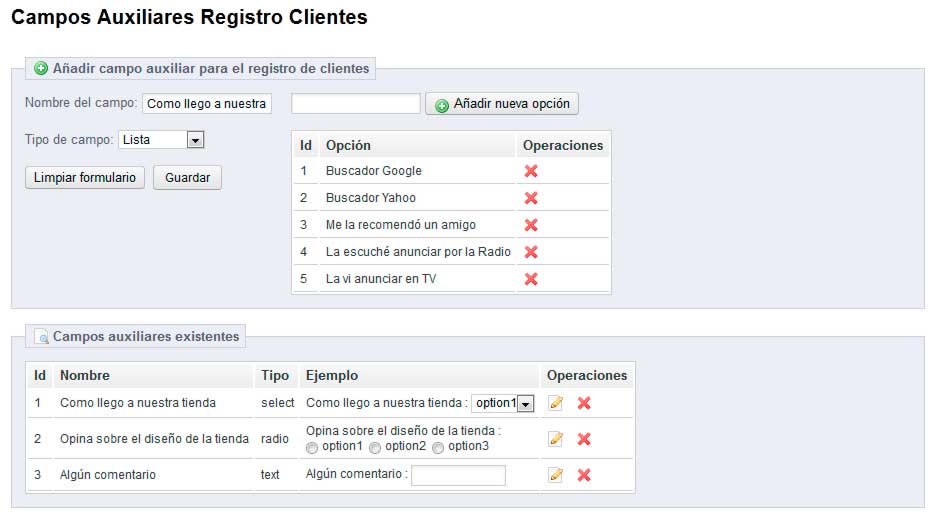 Configuración del módulo