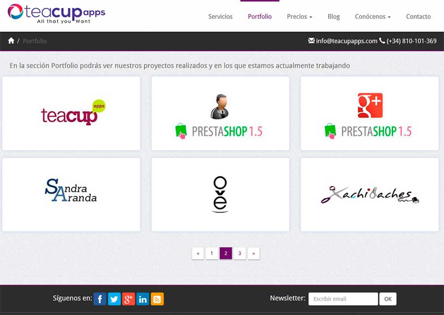 Portfolio TeaCupApps 2014